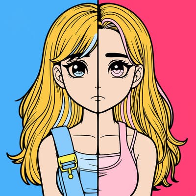 realistic girl split