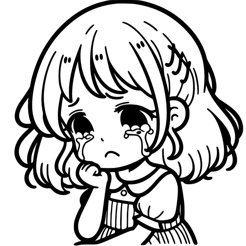 sad girl crying