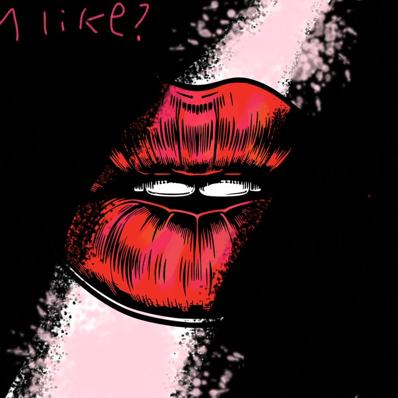 realistic mouth with lips