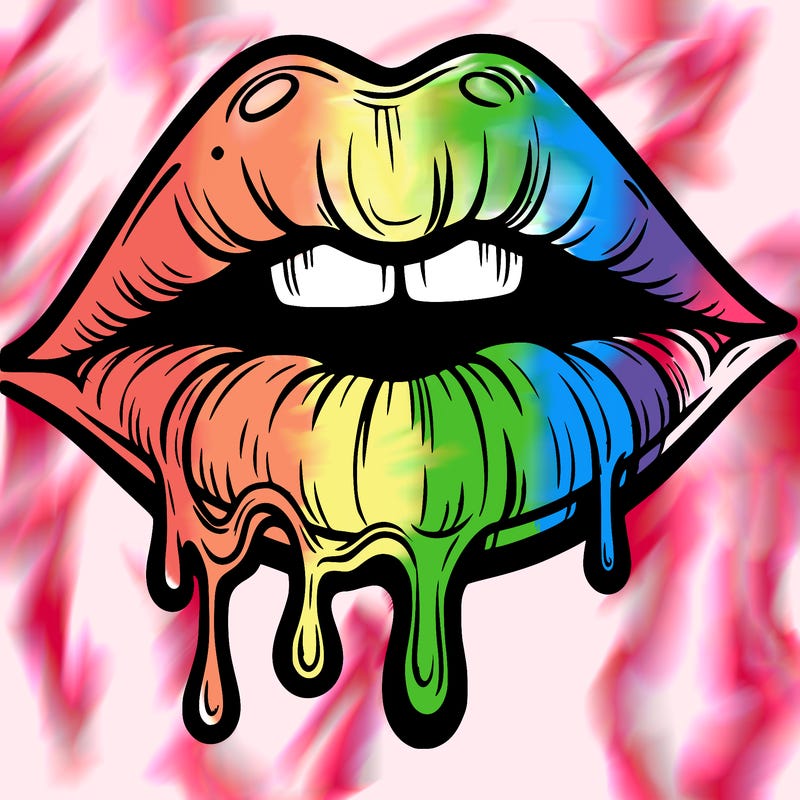 lips that look realistic and drip