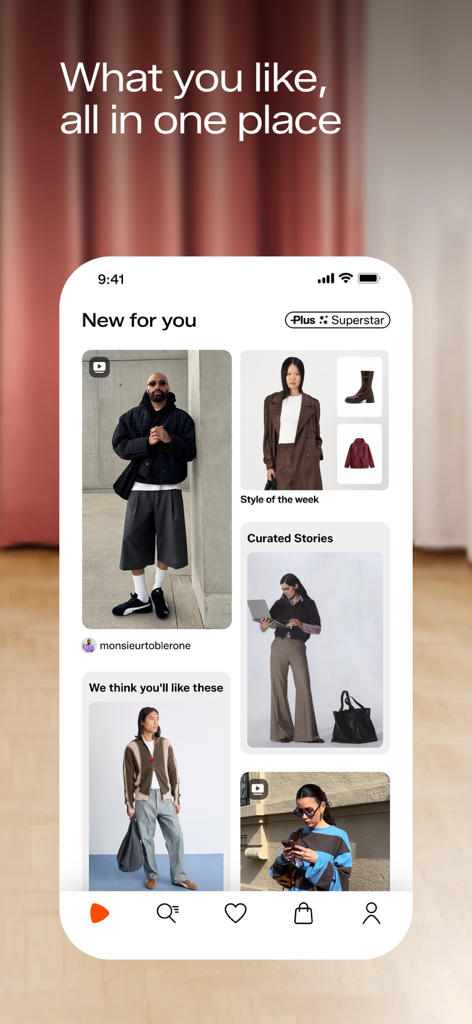 Zalando – Online fashion - Personalisierter Mode-Feed in der Zalando-App mit kuratierten Stories und Outfit-Inspiration