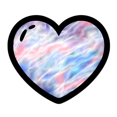 a blank heart