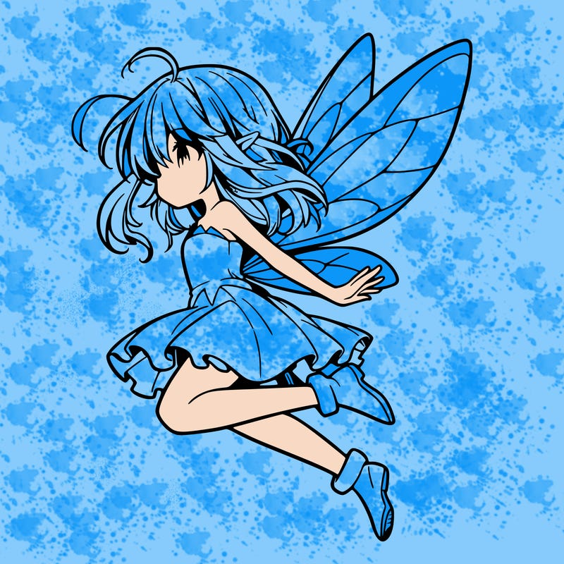 manga fairy flying