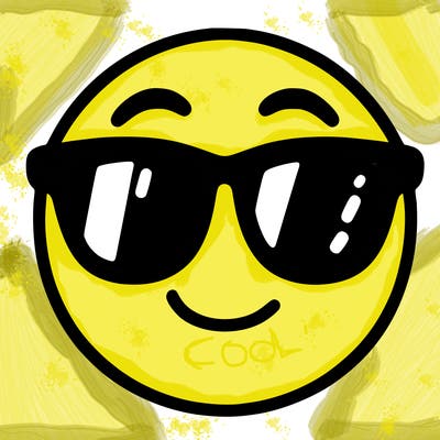emoji with sunglasses
