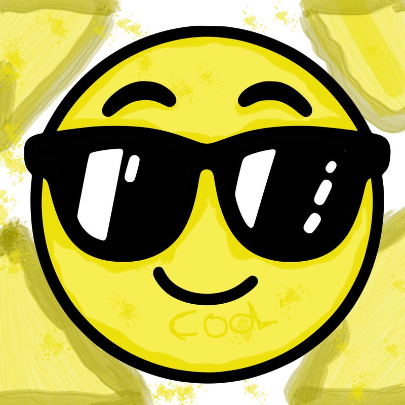 emoji with sunglasses