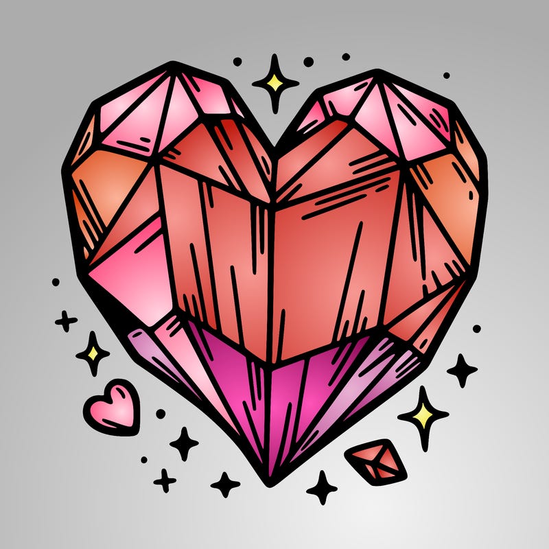 crystal heart