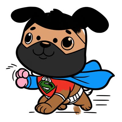 super hero dog