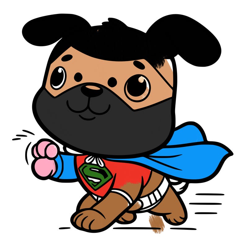 super hero dog
