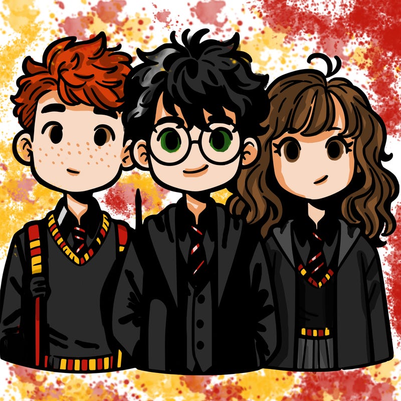 harry potter ron weasley and hermione