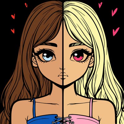 realistic girl split