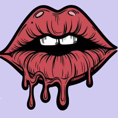 lips that look realistic and drip