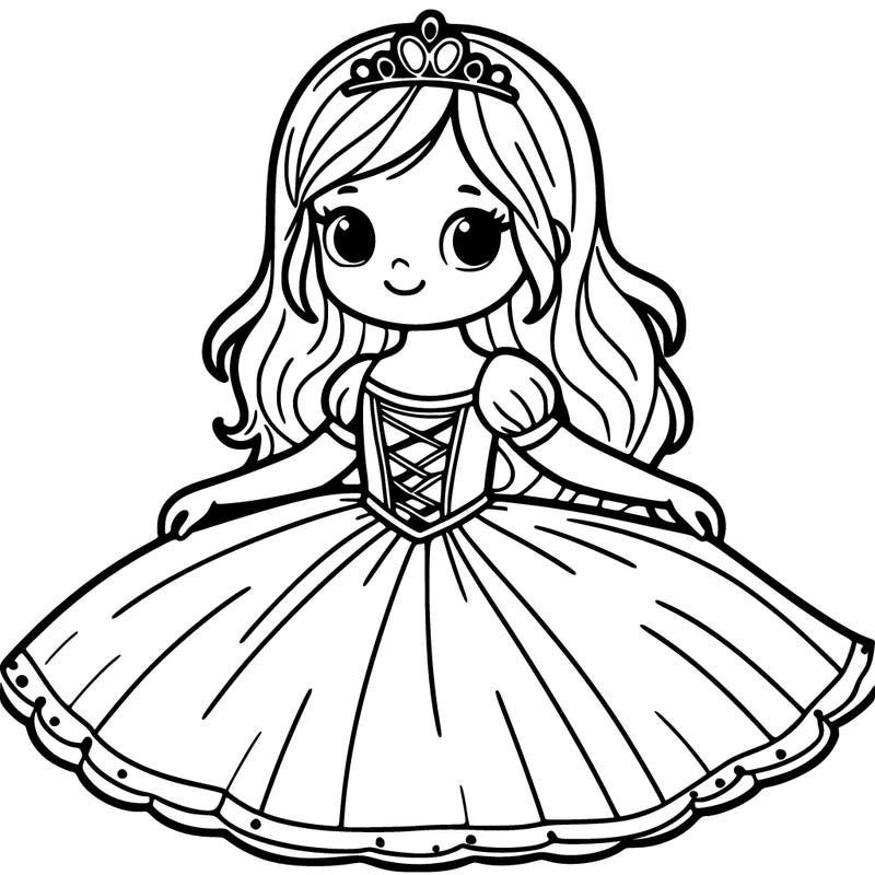 girl with princess dress
