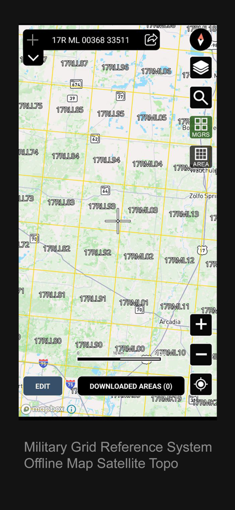 MGRS Offline Map Satellite - Navigation App | MWM