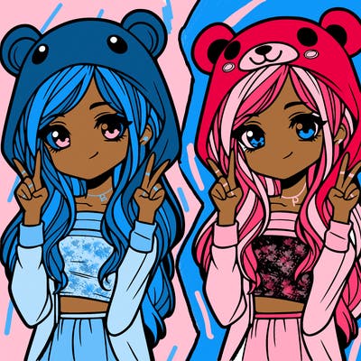 teen girl in animal costume