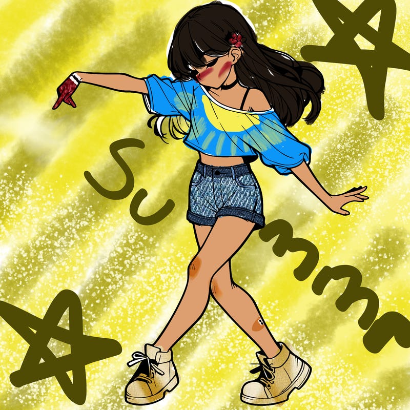 realistic girl danceing