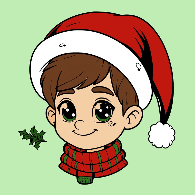 realistic christmas boy