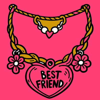 best friend necklace