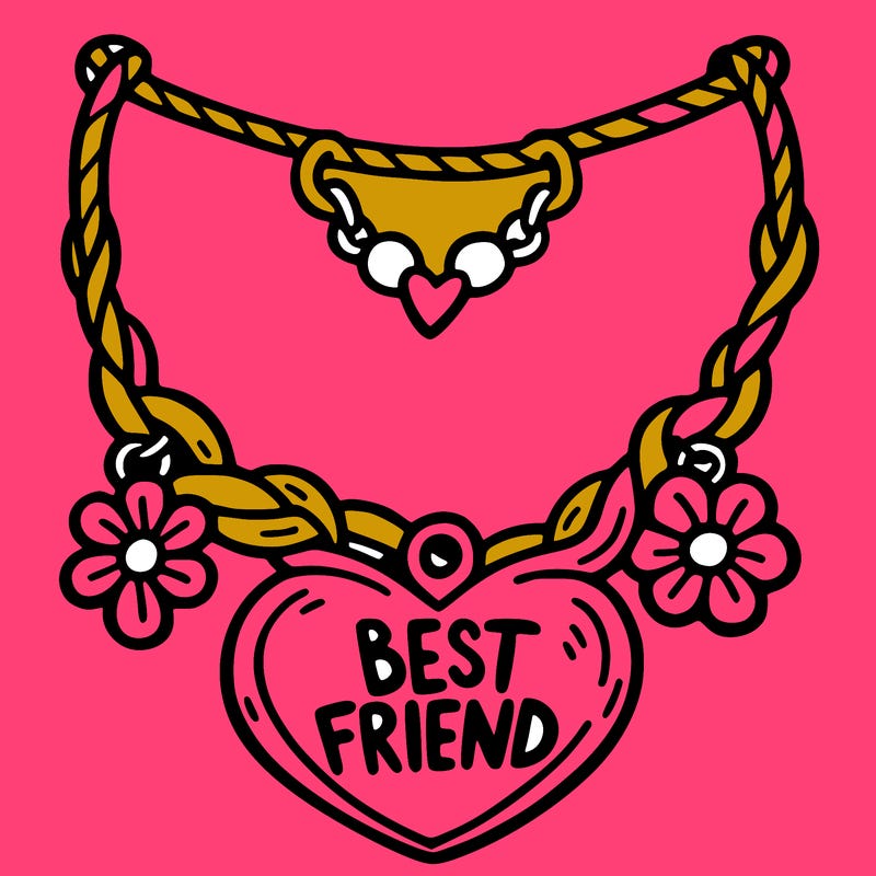 best friend necklace
