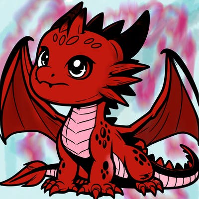 fierce baby night dragon