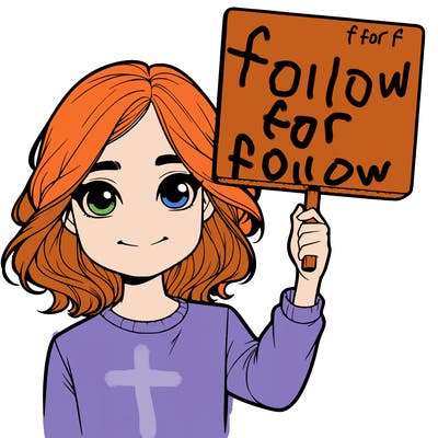 realistic girl holding up a sign