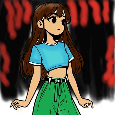 girl in a cute crop top