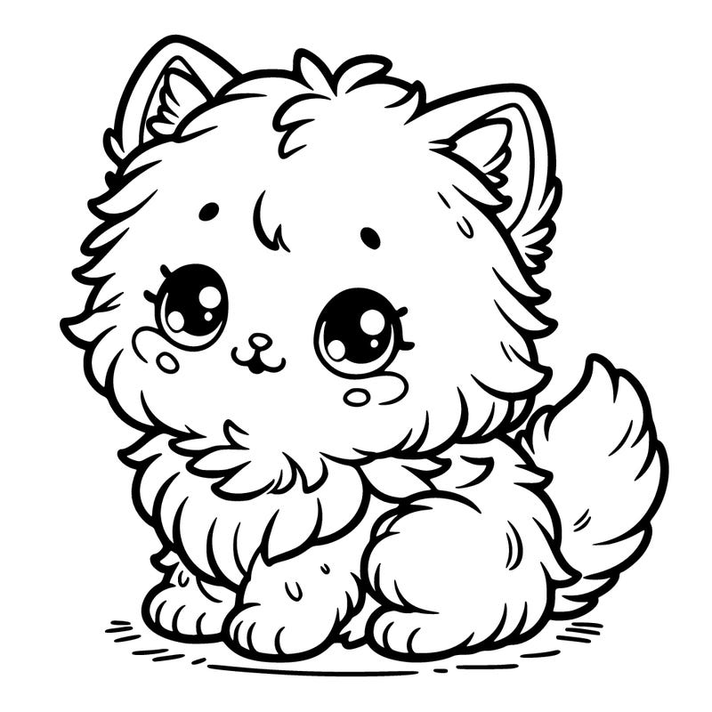 cute fluffy kitten