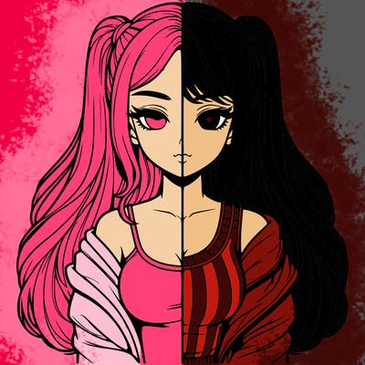 realistic girl split