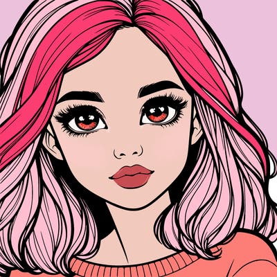 realistic girl whith cute eyes