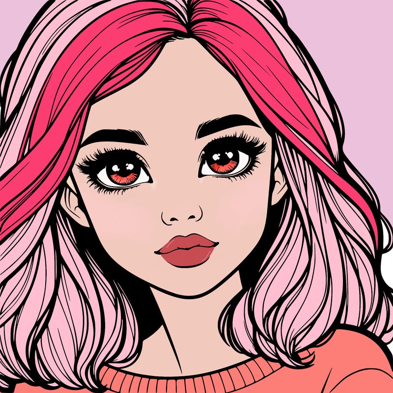 realistic girl whith cute eyes