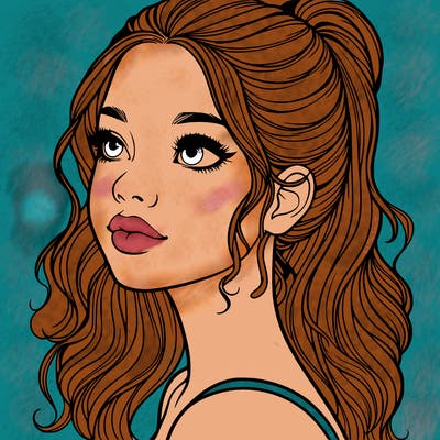 beautiful realistic girl