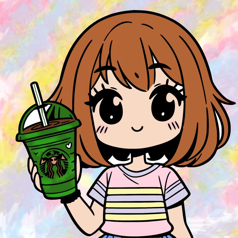 girl drinking starbucks