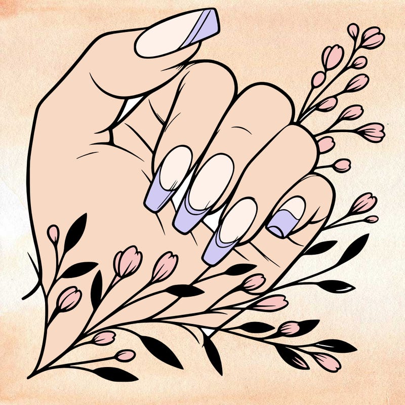 nails with french tip