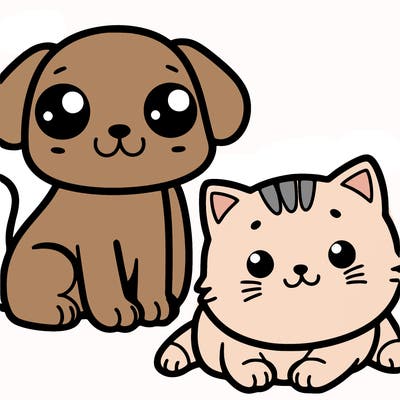 cat and dog