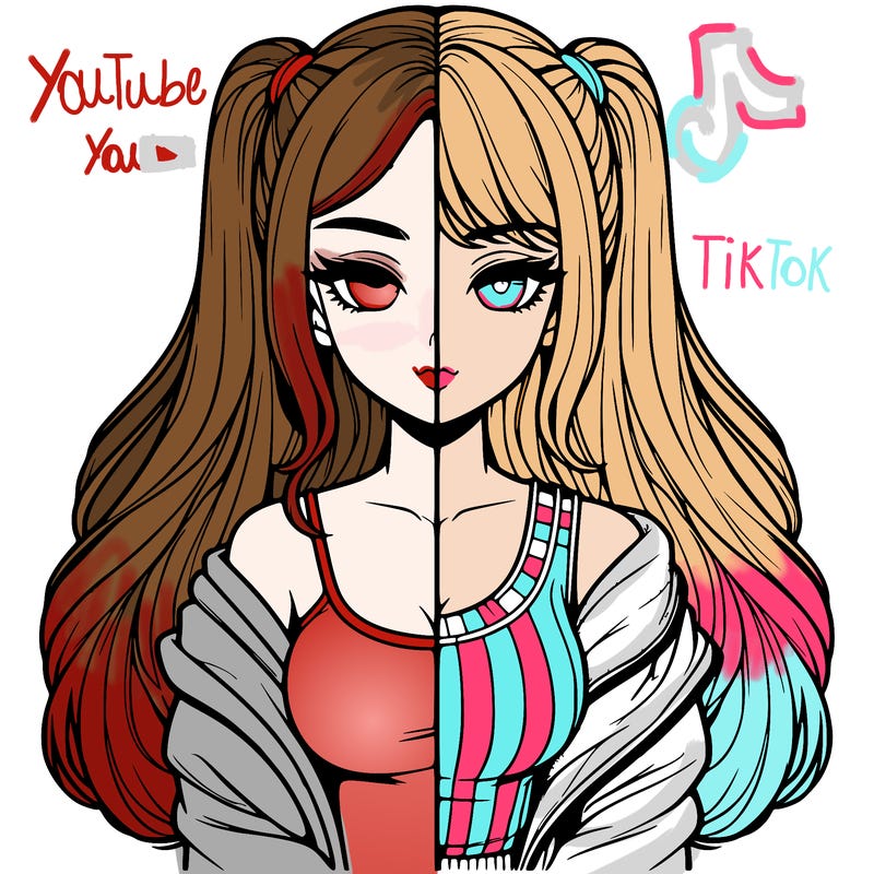 realistic girl split