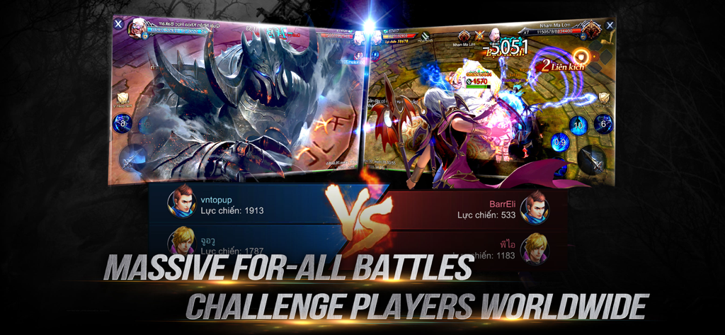 Goddess: Primal Chaos - Massive multiplayer PvP arena battle in Goddess Primal Chaos