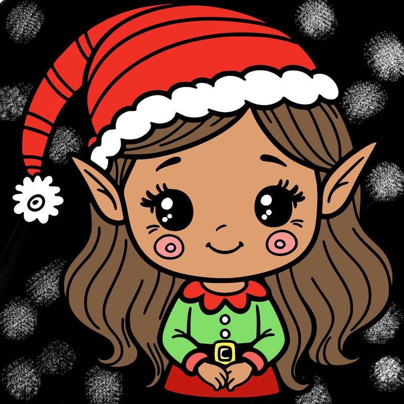 christmas elf girl