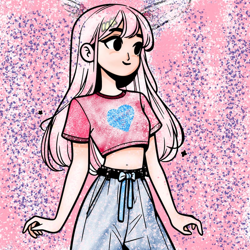 girl in a cute crop top