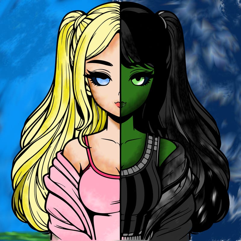 realistic girl split