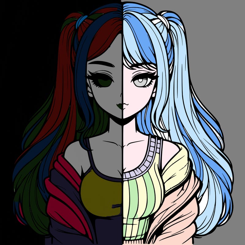 realistic girl split