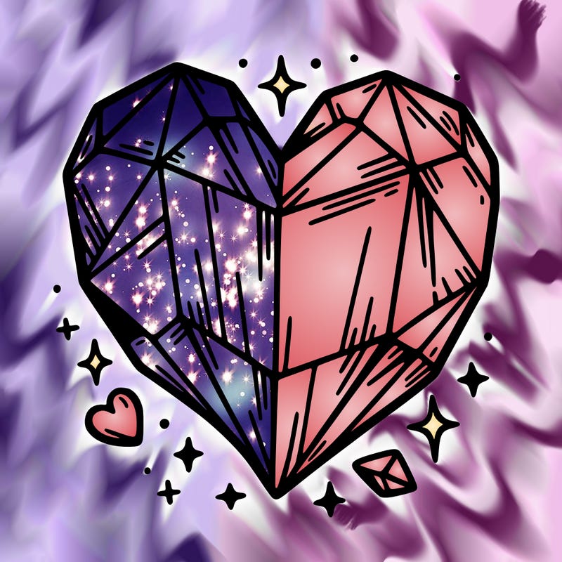 crystal heart