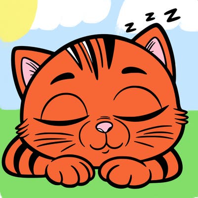 sleepy cat