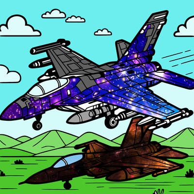 fighter jet in desert