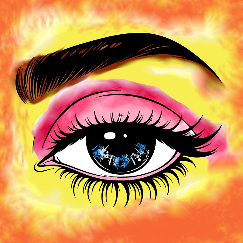 eye closed realistic