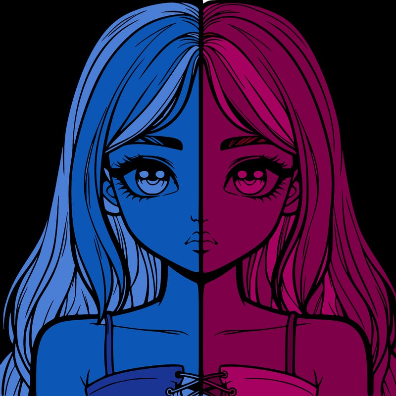 realistic girl split