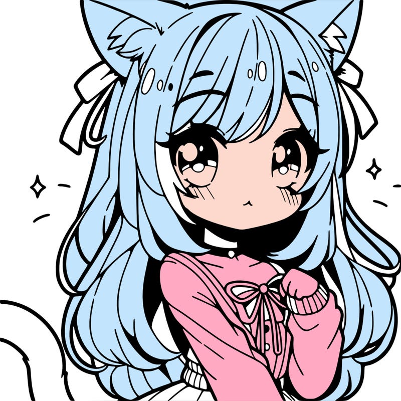 cute anime cat girl