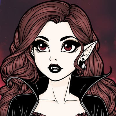 realistic vampire girl