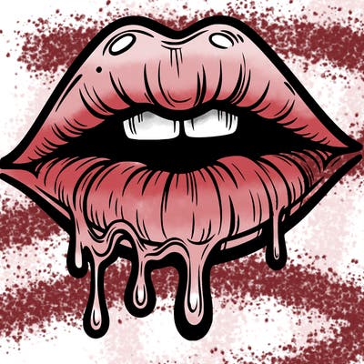 lips that look realistic and drip