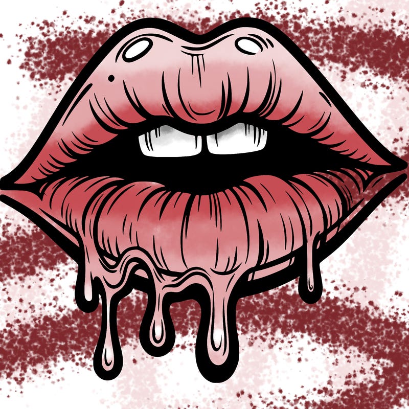 lips that look realistic and drip