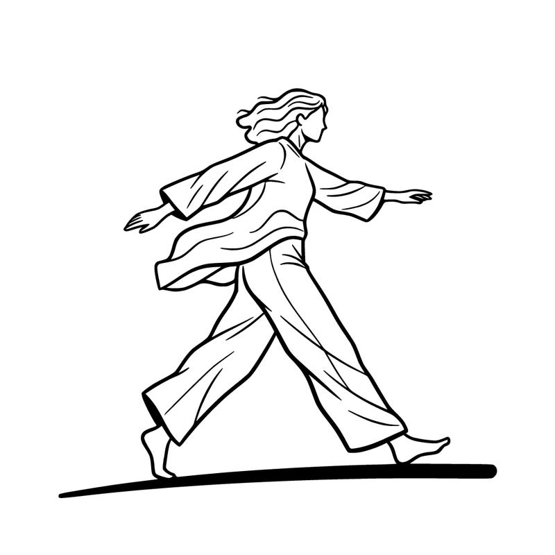 i walk with a very loose step