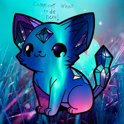 crystal kitten
